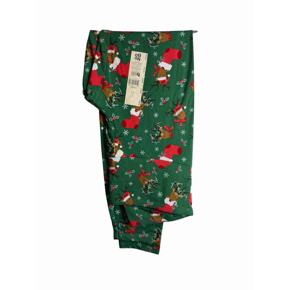 NOBO no boundaries womens ankle leggings size small 4 6 reindeer christmas